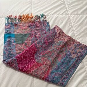 Natural Life Multi Color Scarf Shawl Wrap